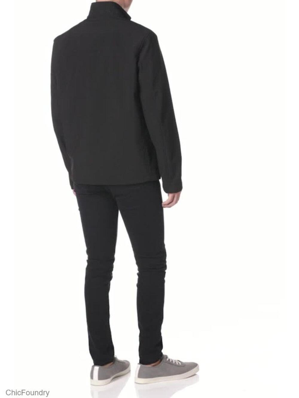 Water Resistant Soft Shell Open Bottom Jacket - Picture 5 of 6
